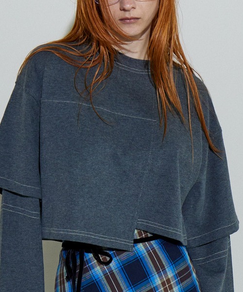 セール】Block Stitch Tops/ブロックステッチトップス【MAISON