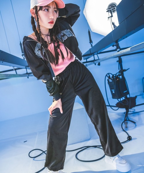 repipi armario（レピピアルマリオ） パンツ 「HOnOKAコラボ」ベロア