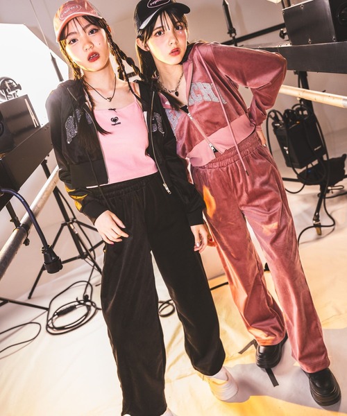 repipi armario（レピピアルマリオ） パンツ 「HOnOKAコラボ」ベロア