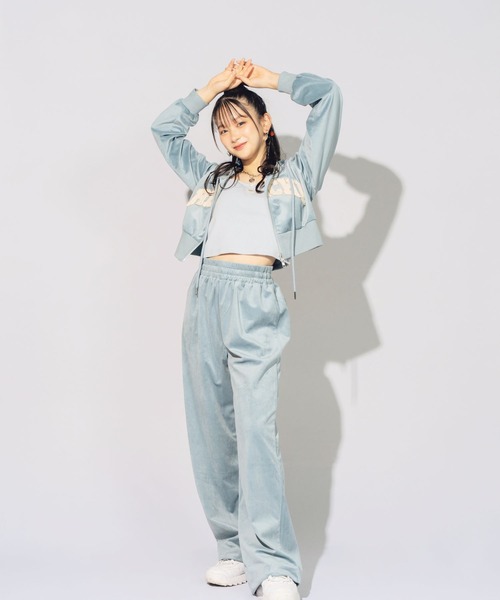 repipi armario パンツ 「HOnOKAコラボ」ベロアパンツ