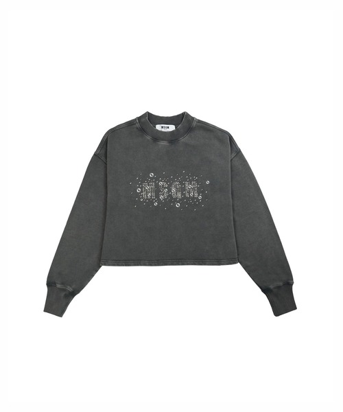 MSGM◆スウェットシャツ◆２色 MSGM トレーナー スウェット MSGMスタッズロゴ スウェットシャツ