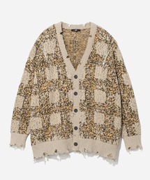 HARE カーディガン HARE カーディガン ピグメントステッチニットカーディガン(HARE