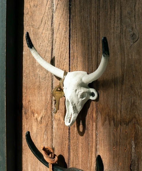 ★希少★売り切れ品★DULTON ダルトン 山羊の頭部オブジェ 頭蓋骨アメリカン DULTON（ダルトン） 収納 BULL SKULL HOOK/壁付け フック : ZOZOTOWN
