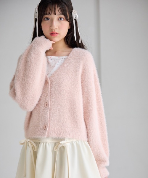 Amourire girl カーディガン ぽわん袖カーディガン（130cm