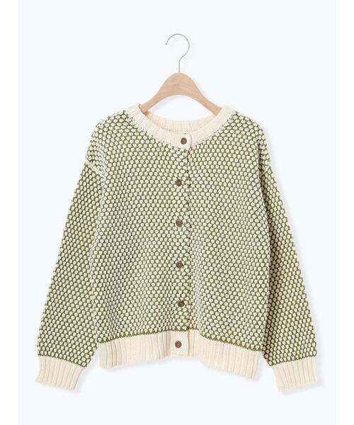 万田ちゃんさまへ⭐️新品未使用⭐️アルページュストーリー　ワッペンカーディガン TSUHARU by Samansa Mos2（ツハルバイサマンサモスモス）の「透かし