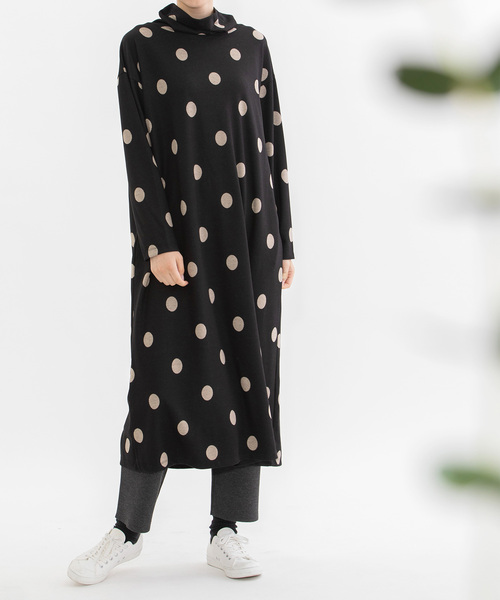 nop de nod ロングワンピース nop de nod（ノップドゥノッド） ワンピース cornet polkaジャカード