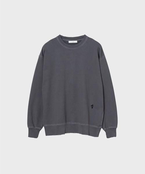JieDa トレーナー スウェット J LOGO DAMEGE SWEAT CREW メンズ