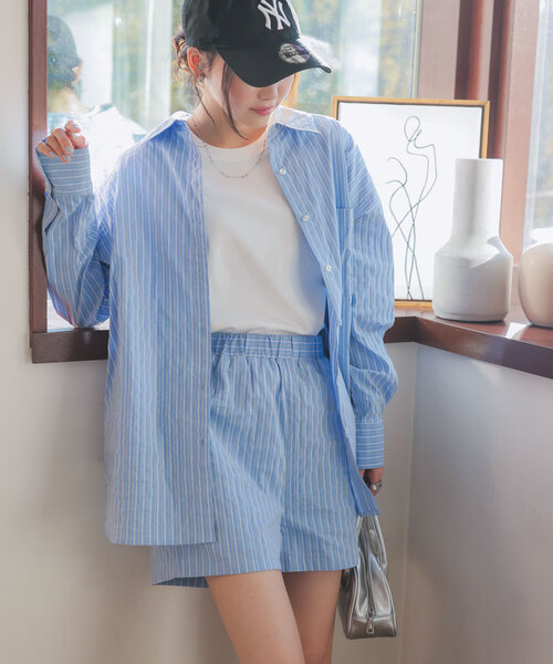 KOBE LETTUCE（神戸レタス） セットアップ ストライプシャツ