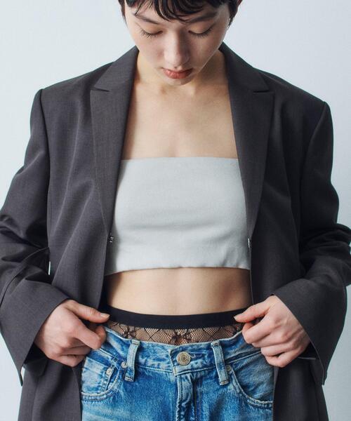 チューブトップ ベアトップ bandeau bra short top CODE A チューブトップ ベアトップ bandeau bra top : ZOZOTOWN