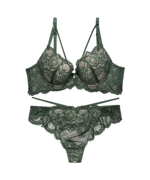 ブラジャー ショーツセット ブリリアントレース ストリング ブラジャー