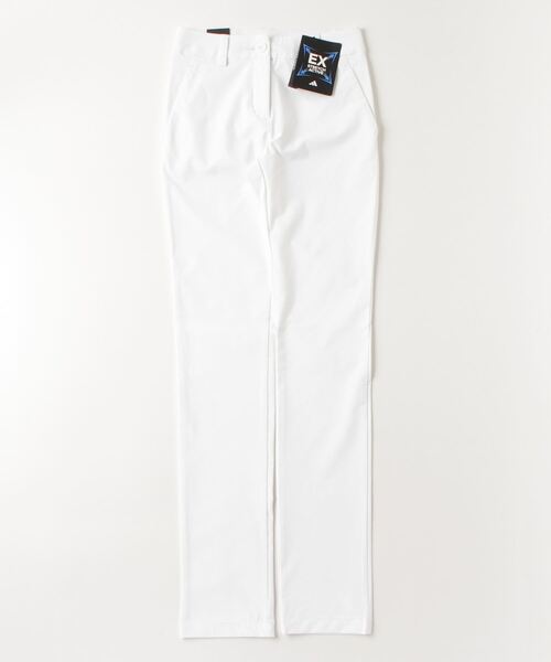 【92】春夏 アディダス ゴルフ STRETCH エンボスプリント パンツ 白 アディダスゴルフ パンツ レディース 白 L 新品 ストレッチ