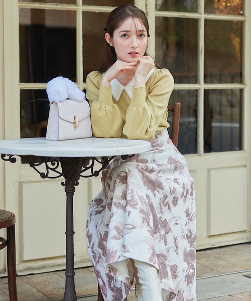 「SWINGLE」 長袖ニット MEDIUM クリーム レディース_画像5