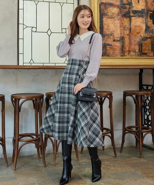 「SWINGLE」 長袖ニット MEDIUM クリーム レディース_画像8