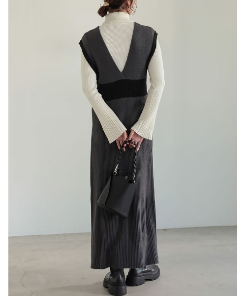 「Re:EDIT」 サロペットスカート SHORT グレー系その他 レディース_画像9