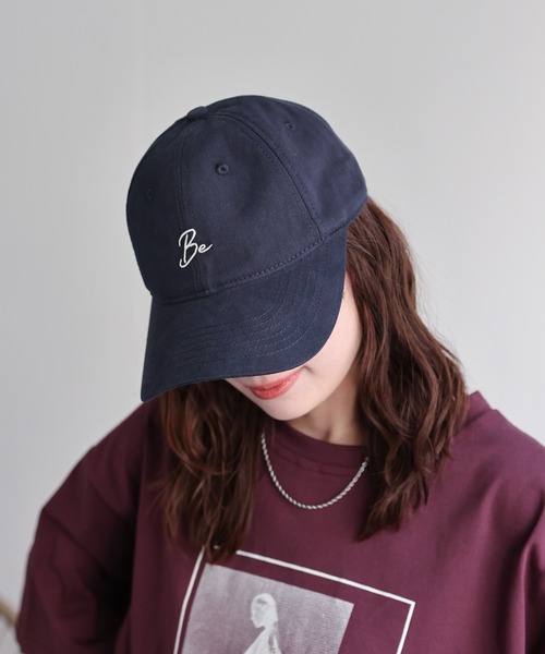 PUNKANDYO 刺繍ロゴ キャップ 黒 ap retro キャップ 帽子 Beロゴ刺繍キャップ レディース