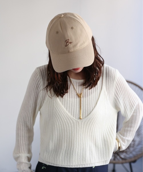 ap retro キャップ 帽子 Beロゴ刺繍キャップ レディース