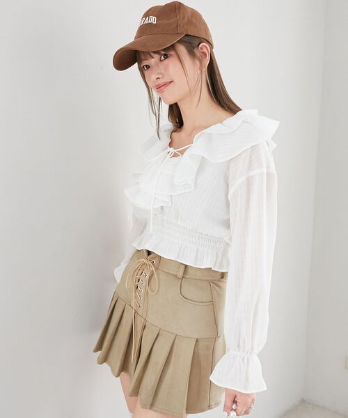 MAJESTIC LEGON（マジェスティックレゴン） ブラウス シャツ フロント