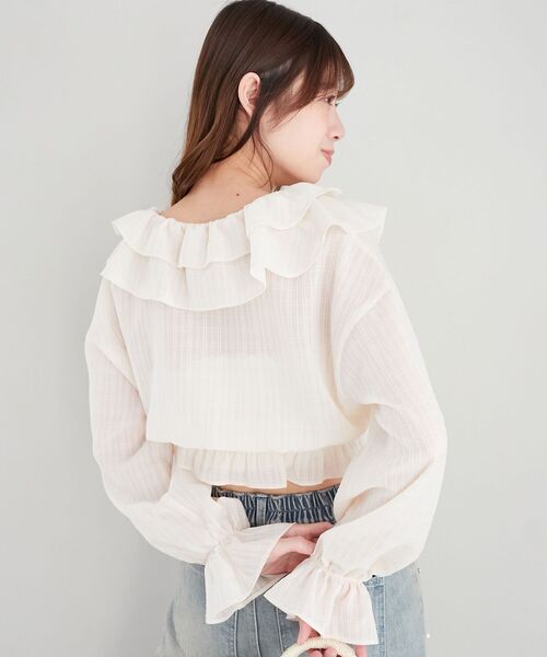 MAJESTIC LEGON（マジェスティックレゴン） ブラウス シャツ フロント