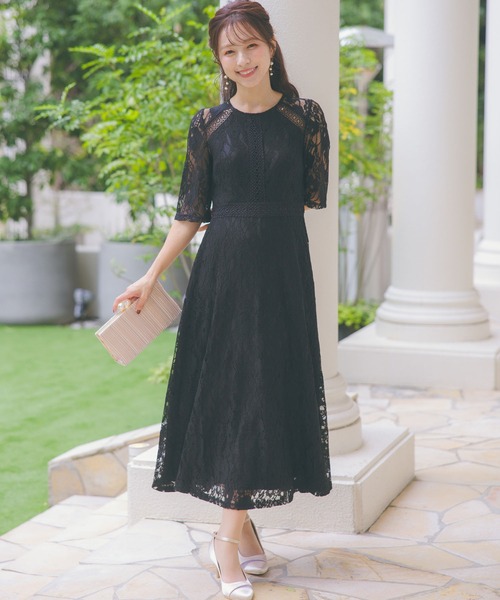 Retica（レティカ） ドレス パーティードレス 二次会 Aライン 総レース