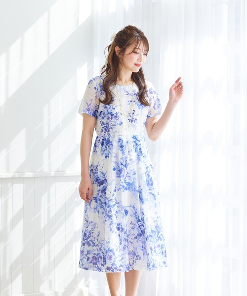 おまとめ Super Beauty 麻 フラワープリント44 ローズティアラ42 新作】オリジナルフラワープリント | Rose Tiara【ローズティアラ】