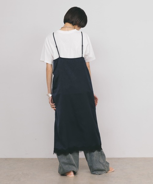 KBF（ケービーエフ） ワンピース レーストリムキャミワンピース