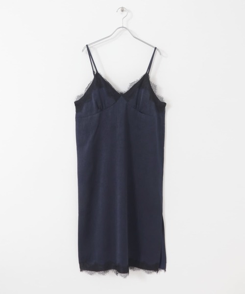 KBF（ケービーエフ） ワンピース レーストリムキャミワンピース