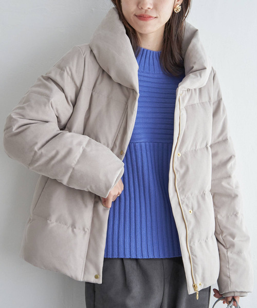   ベージュ ダウンジャケットＭ ikka（イッカ） ダウンジャケット M ベージュ レディース : ZOZOTOWN