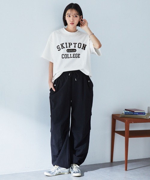 ロードオブザリング ヴィンテージ加工オーバーサイズTシャツ MONO-MART tシャツ ヴィンテージ加工カレッジロゴプリント