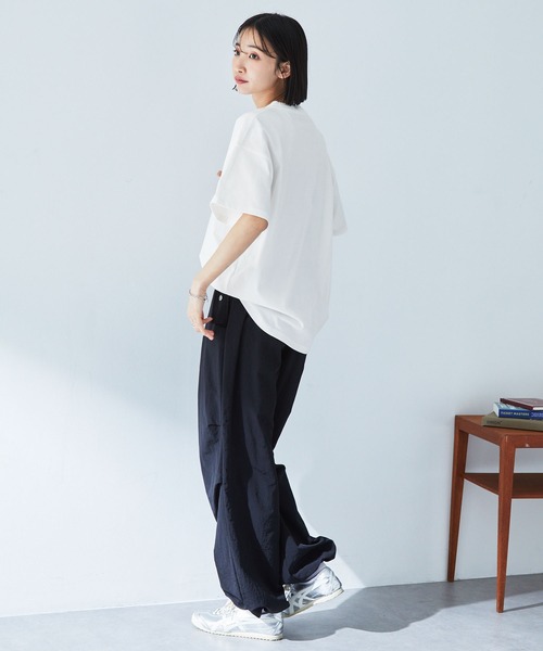 ドゥーズィエムクラス ヴィンテージ加工 ロゴT ホワイト 白 ロンT ゆったり DEUXIEME CLASSE - 美品 24SS Deuxieme Classe ドゥーズィエムクラス