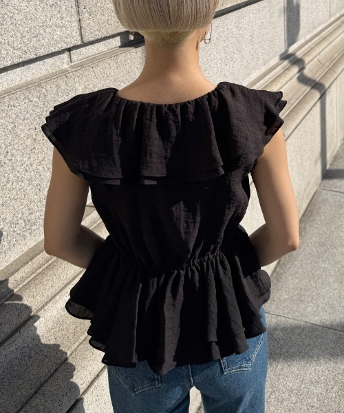 ボリュームフリルブラウス ボリュームフリルブラウス | レディース服・レディース