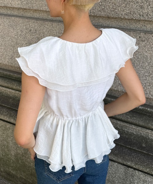 JENNE ボリュームフリルブラウス ボリュームフリルブラウス レディース : ZOZOTOWN Yahoo!店 - 通販