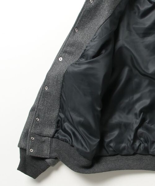 「SKOOKUM」 スタジャン M ダークグレー メンズ_画像3