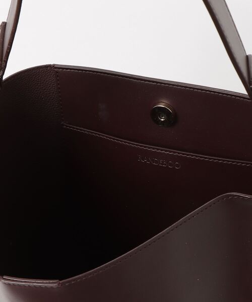 ✅️randeboo トートバッグ レザー ブラウン randeboo ランデブー bucket bag トートバッグ ブラウン - メルカリ