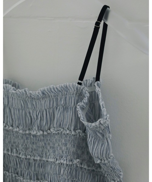 anuke（アンヌーク） キャミソール Velourstrap Frill Camisole 