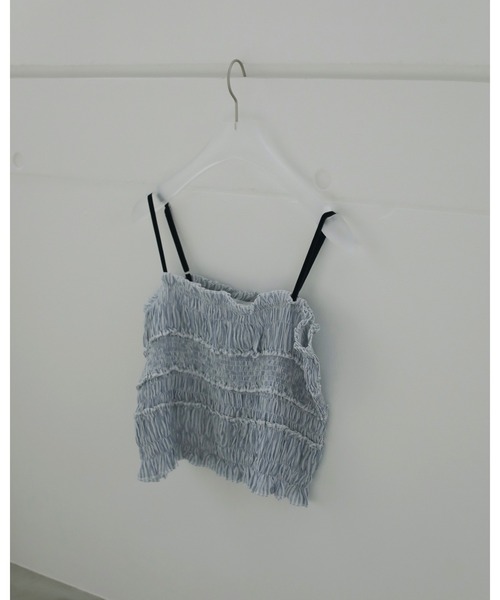 anuke（アンヌーク） キャミソール Velourstrap Frill Camisole 