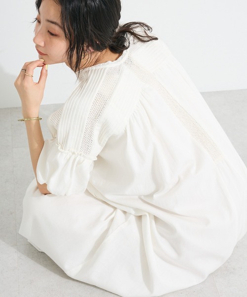 ワンピース CarreneK ERADIE ワンピース Cotton lace halterneck one-piece コットン