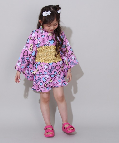 浴衣 サンリオ セパレート浴衣3点セット 0534K キッズ 子供 女の子の画像