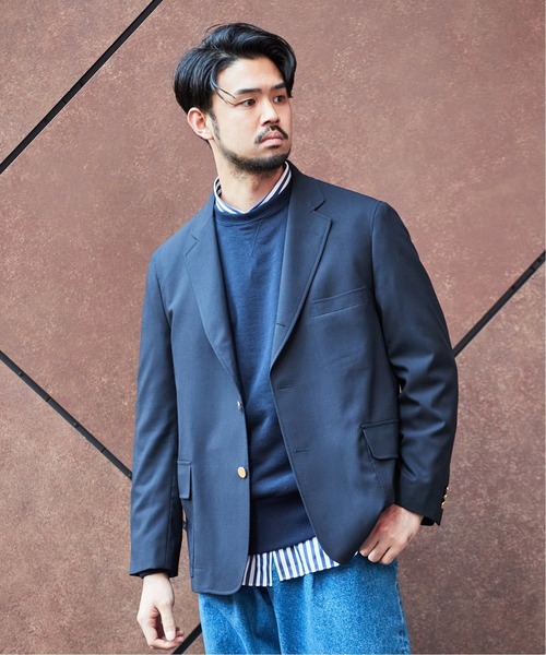 EDIFICE（エディフィス） テーラードジャケット 46 ネイビー メンズ