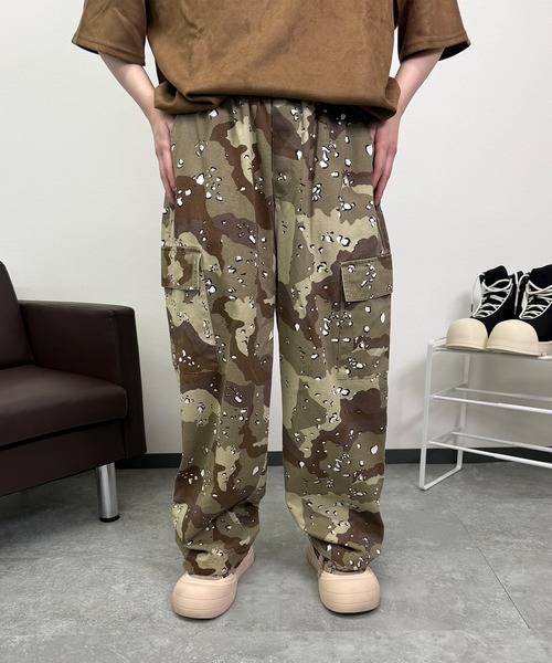 ATMARK パンツ 「ワンサイズ/ UNISEX 」デザート柄 カーゴパンツ