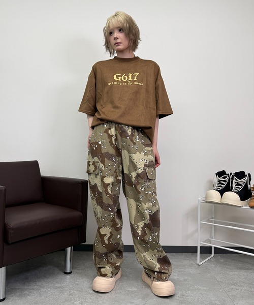 ATMARK ワイドパンツ パンツ 「ワンサイズ/ UNISEX 」デザート柄