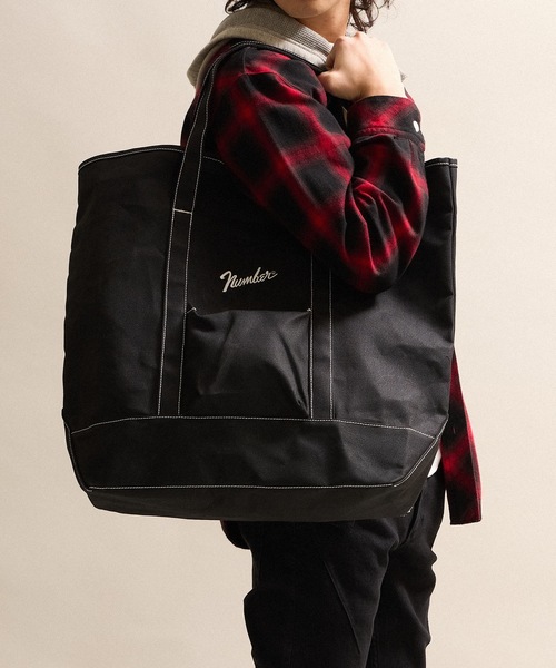 NUMBER (N)INE トートバッグ CANVAS BIG TOTE BAG / コットン