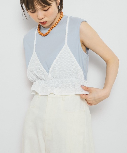 KBFドッキングトップス KBF tシャツ ビスチェドッキングトップス レディース : ZOZOTOWN