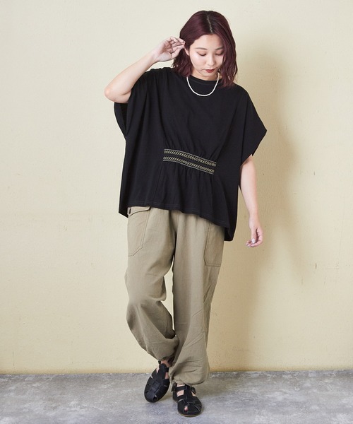 E8467◾️ダイアグラム　スカーフPTプルオーバー　ターンバック袖 Graphpaper_24AW_LOOK_MEN_SNS_2