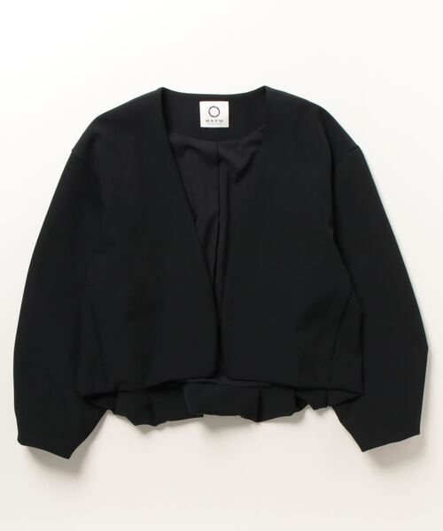 「MARW UNITED ARROWS」 ノーカラージャケット FREE ブラック レディース