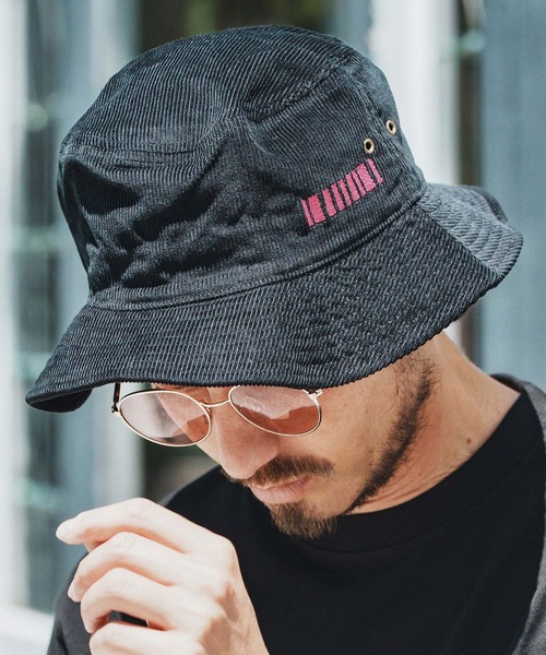 felkod 帽子 ハット mko12921- Barcode Embroidery Corduroy