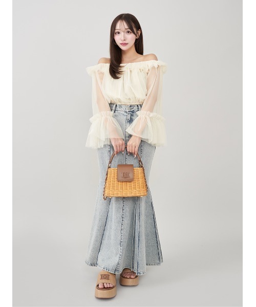 Darich（ダーリッチ） オフショルチュールボリュームトップス