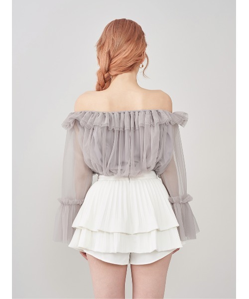 Darich（ダーリッチ） オフショルチュールボリュームトップス