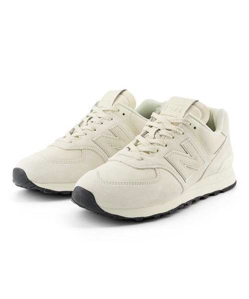 [New Balance] low cut спортивные туфли 22.5cm зеленый мужской 