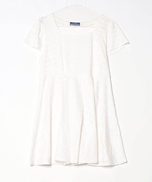 BURBERRY BLUE LABEL 半袖ワンピース 38 BURBERRY BLUE LABEL 「BURBERRY LABEL」 刺繍半袖ワンピース 38