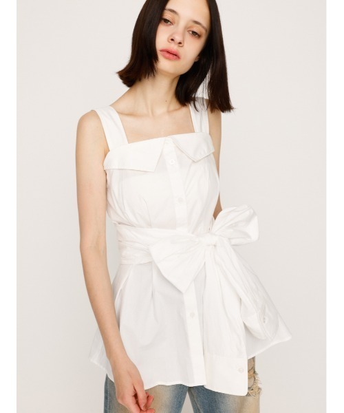 キャミソール SHIRT DETAIL CAMI TOPS シャツディティール キャミ トップス 夏服 ノースリーブトップス SLY キャミソール SHIRT DETAIL CAMI TOPS シャツディティール